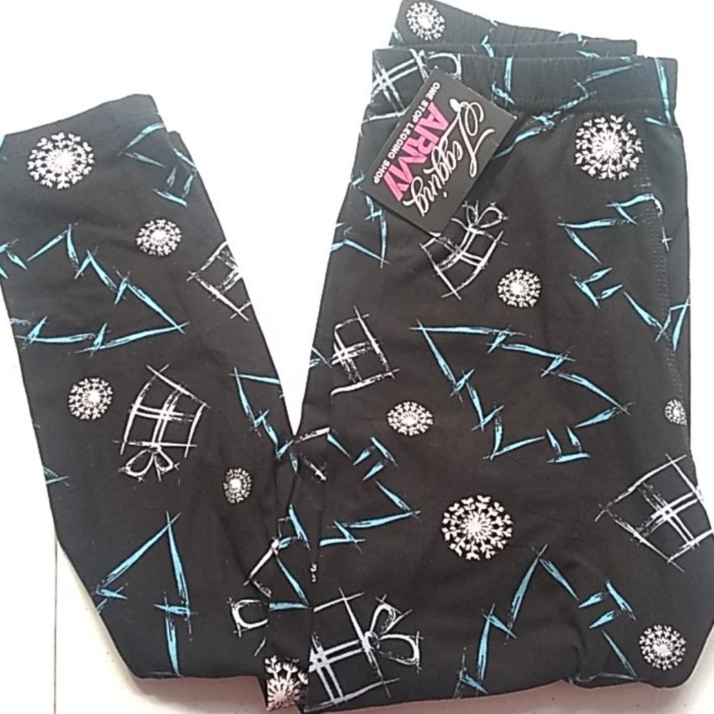 Legging Army Christmas Tree Leggings One Size 3-14